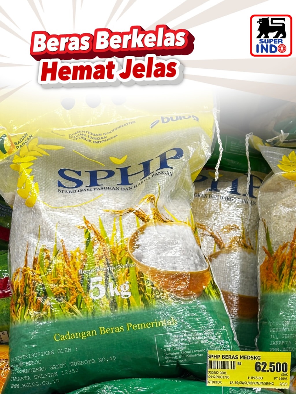 Beras permaintah. (ig superindo)